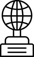 Globe Line Icon vector