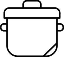 Pot Line Icon vector