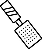 Grater Line Icon vector