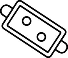Tray Line Icon vector