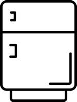 Fridge Line Icon vector