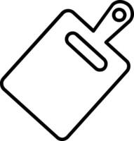 Cutting Board Line Icon vector