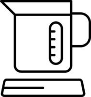 Electric Kettles Line Icon vector