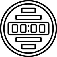 Gauge Line Icon vector