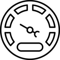 Gauge Line Icon vector