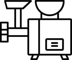 Meat Grinder Line Icon vector