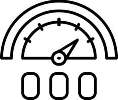 Gauge Line Icon vector