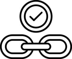 Hyperlink Line Icon vector