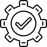 Settings Line Icon vector