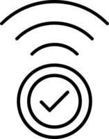 Wifi Line Icon vector