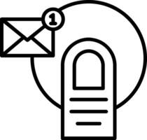 Email Line Icon vector