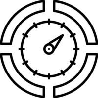 Dial Line Icon vector