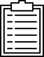 Clipboard Line Icon vector