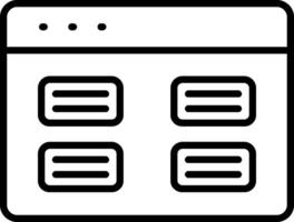 Tasks Line Icon vector