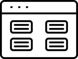 Tasks Line Icon vector