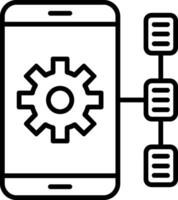 Task Line Icon vector