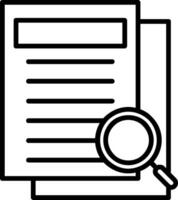 Research Line Icon vector