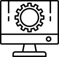 Development Line Icon vector