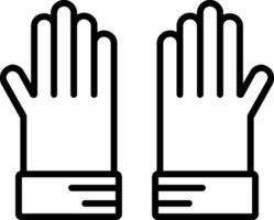 Glove Line Icon vector