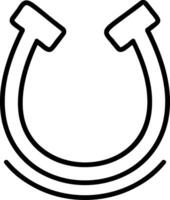 Horseshoe Line Icon vector