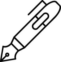 Pen Line Icon vector