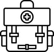 First Aid Line Icon vector