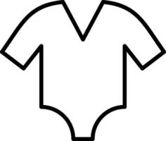 Bodysuit Line Icon vector