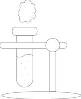 Test Tube Line Icon vector