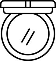 Blush Line Icon vector