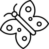 Butterfly Line Icon vector