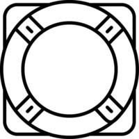 Life Ring Line Icon vector