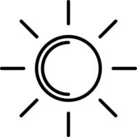 Sun Line Icon vector