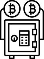 Proof Stake Line Icon vector