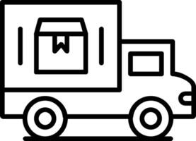 Delivery Van Line Icon vector