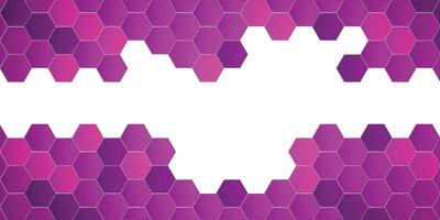 Honeycomb hexagon isolated on white background. illustration. Purple hexagon pattern look like honeycomb vector