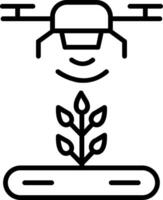 Automatic Irrigatior Line Icon vector