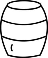 Barrel Line Icon vector