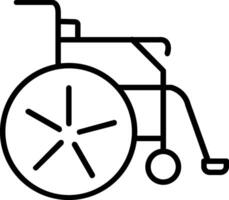 Disabled Line Icon vector