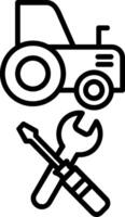 Machines Maintenance Line Icon vector