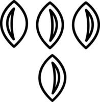 Seed Line Icon vector