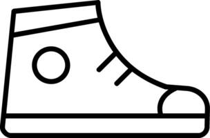 Support Shoes Line Icon vector