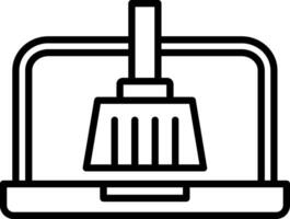 System Cleaner Icons Design vector