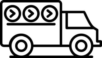 Express Delivery LineIcon vector