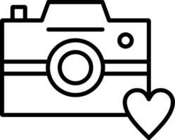 Photo Camera Line Icon vector