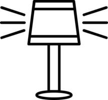 Lamp Line Icon vector