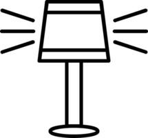 Lamp Line Icon vector