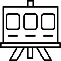 Story Board Line Icon vector