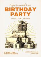 birthday party invitation template design ideas