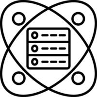 Data Science Line Icon vector