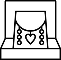 Necklace Line Icon vector